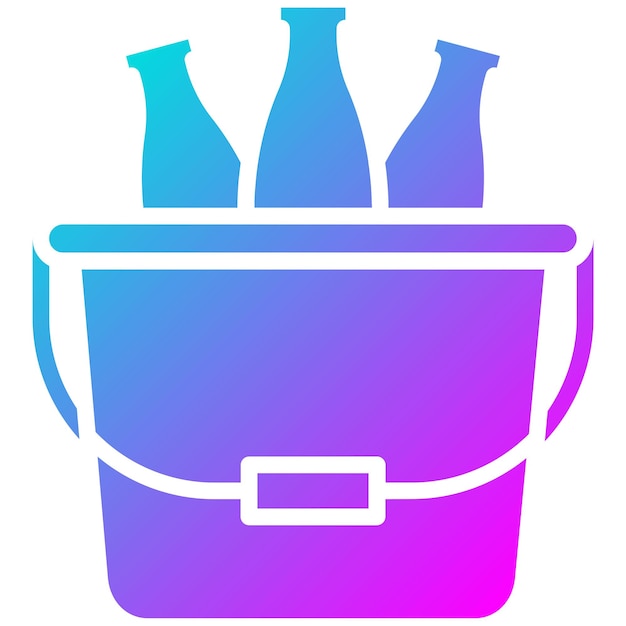 El icono vectorial del cubo se puede usar para el conjunto de iconos de lujo