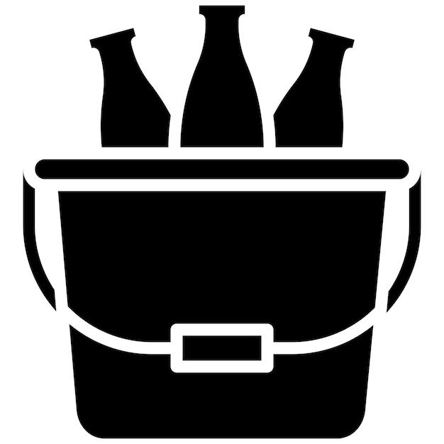 El icono vectorial del cubo se puede usar para el conjunto de iconos de lujo