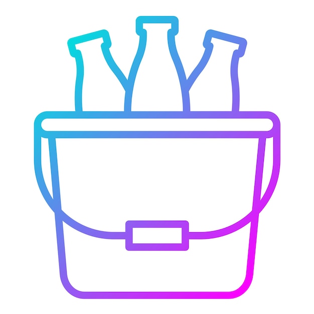 El icono vectorial del cubo se puede usar para el conjunto de iconos de lujo