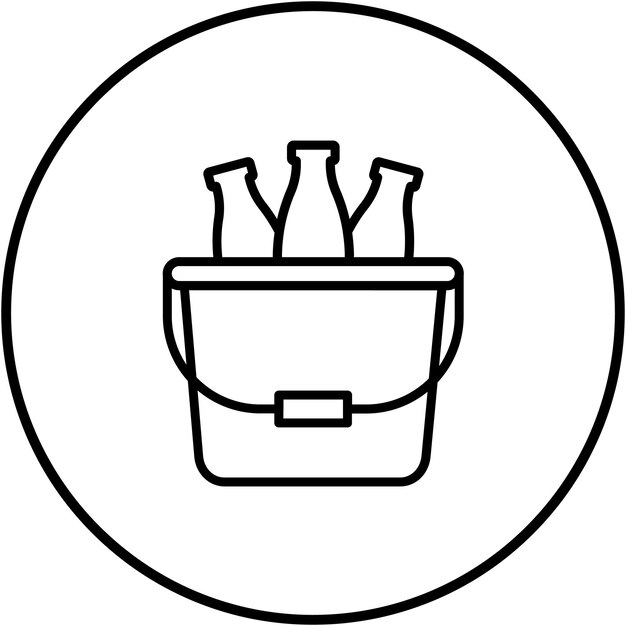 El icono vectorial del cubo se puede usar para el conjunto de iconos de lujo