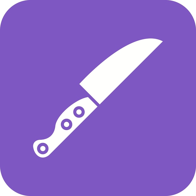 El icono vectorial del cuchillo se puede usar para el conjunto de iconos de artículos para el hogar