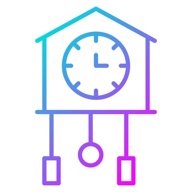 El icono vectorial del cuco se puede usar para el conjunto de iconos de invierno