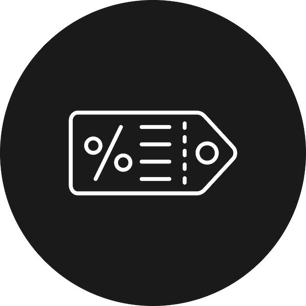 El icono vectorial del cupón de descuento se puede utilizar para el conjunto de iconos de gestión de hoteles