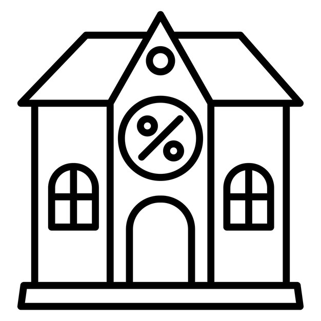 Vector el icono vectorial de deducciones de impuestos de la oficina de origen se puede utilizar para el conjunto de iconos de negocios basados en el hogar