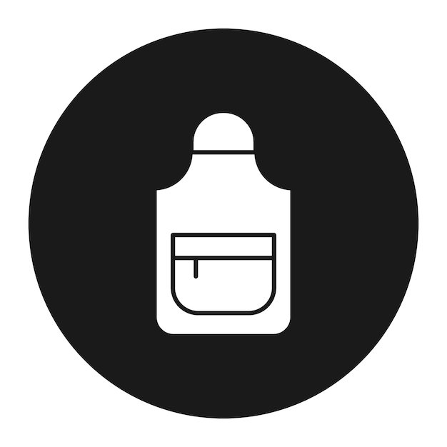El icono vectorial del delantal se puede utilizar para el conjunto de iconos de la panadería
