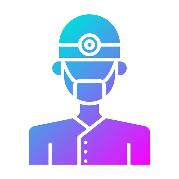 El icono vectorial del dentista masculino se puede utilizar para el conjunto de iconos de cuidado dental