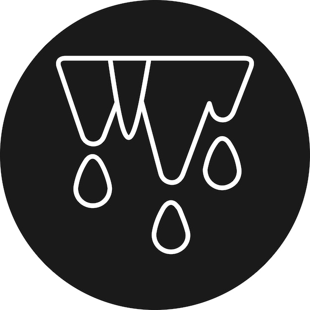 El icono vectorial de deshielo se puede usar para el conjunto de iconos de primavera