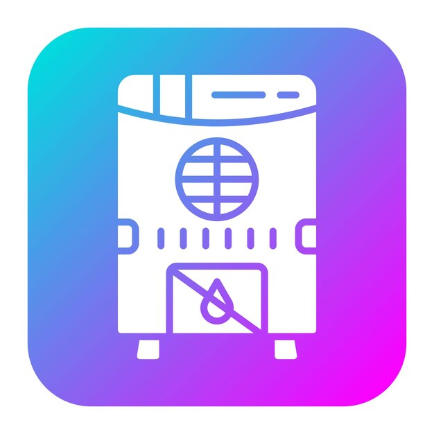 El icono vectorial del deshumidificador se puede utilizar para el conjunto de iconos de mejoras para el hogar