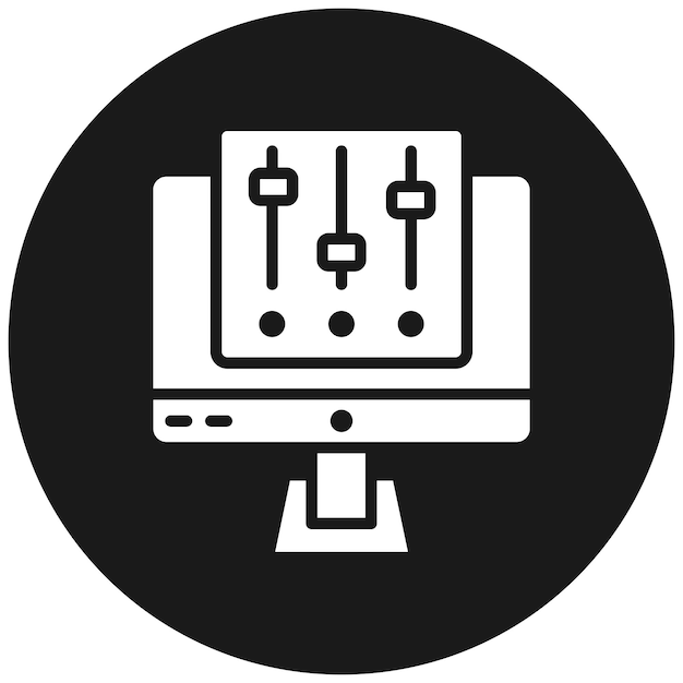 El icono vectorial de deslizadores se puede utilizar para el conjunto de iconos de la experiencia del usuario
