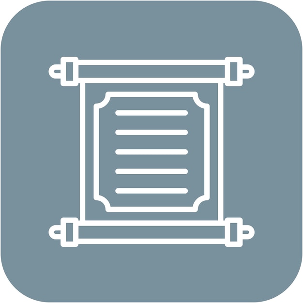 El icono vectorial de desplazamiento se puede usar para el conjunto de iconos de cuento de hadas