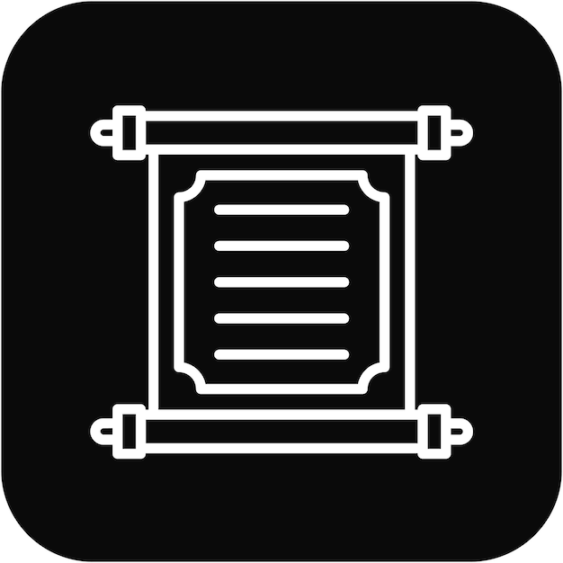 El icono vectorial de desplazamiento se puede usar para el conjunto de iconos de cuento de hadas