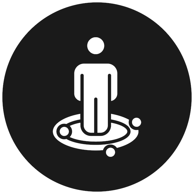El icono vectorial de destinos cercanos se puede usar para el conjunto de iconos de mapa y navegación