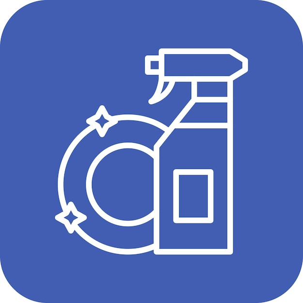 El icono vectorial de detergente líquido se puede utilizar para el conjunto de iconos de limpieza de la casa