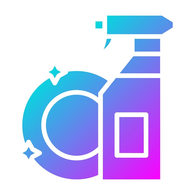 El icono vectorial de detergente líquido se puede utilizar para el conjunto de iconos de limpieza de la casa