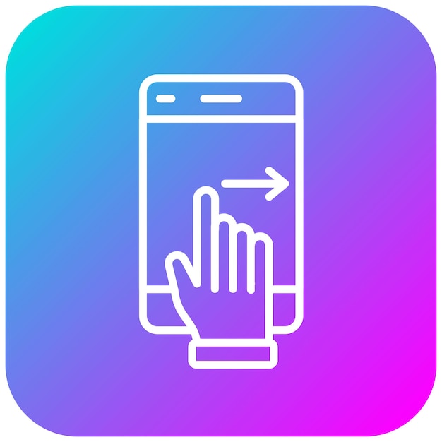 El icono vectorial de la diapositiva se puede utilizar para el conjunto de iconos de la experiencia del usuario