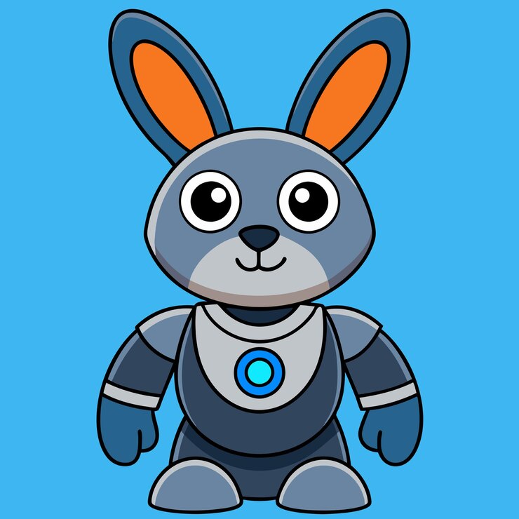 Vector icono vectorial de dibujos animados ilustración icono de tecnología animal concepto aislado vector plano de estilo de dibujo animado premium