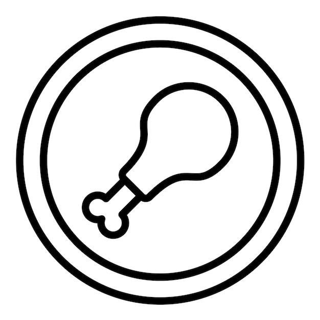 El icono vectorial de la dieta paleo se puede usar para el conjunto de iconos de nutrición