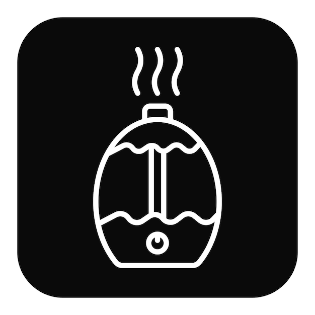 El icono vectorial del difusor de aire se puede utilizar para el conjunto de iconos de mejoras para el hogar