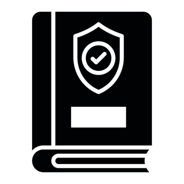 El icono vectorial de las directrices de seguridad se puede utilizar para el conjunto de iconos de planificación de vacaciones