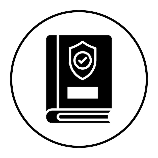 El icono vectorial de las directrices de seguridad se puede utilizar para el conjunto de iconos de planificación de vacaciones