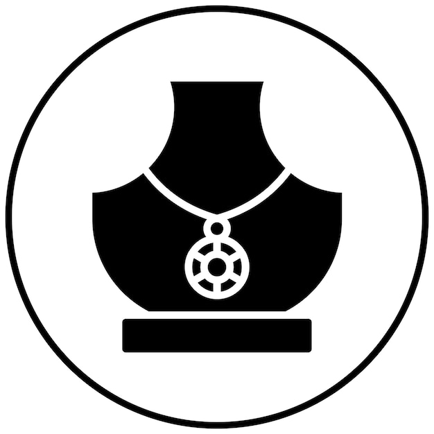 El icono vectorial de diseño de joyas se puede utilizar para el conjunto de iconos de Art and Craft Supplies
