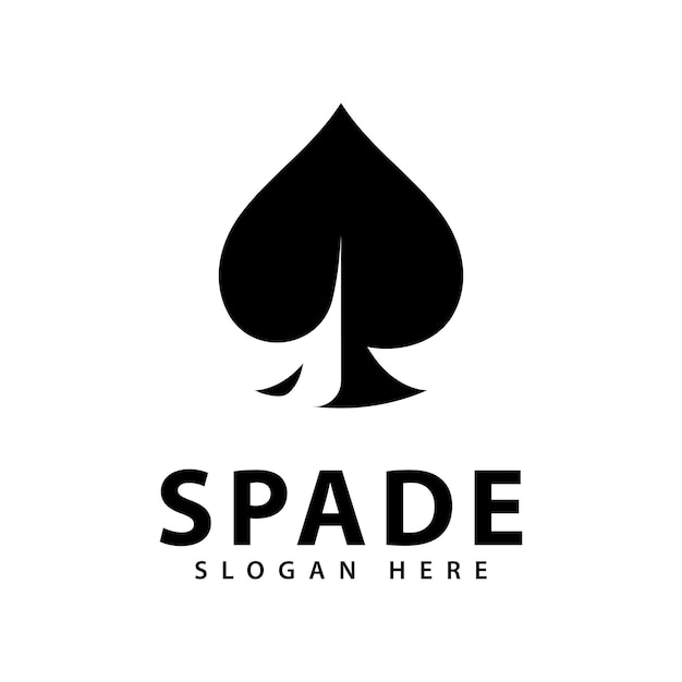 Icono vectorial del diseño del logotipo de Ace of Spade
