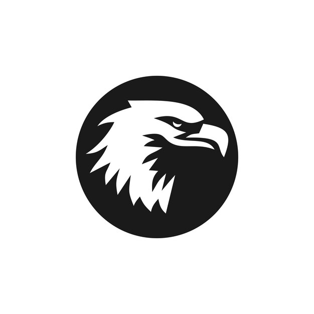 Icono vectorial de diseño de logotipo de águila con nueva idea concepto creativo