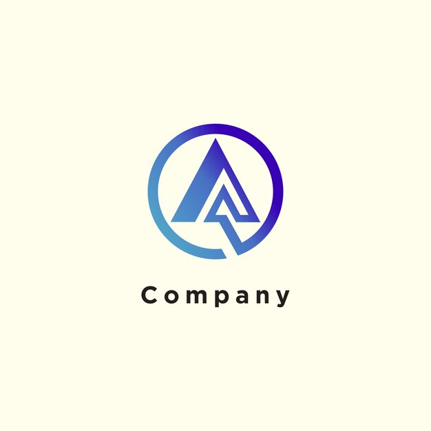 Icono vectorial del diseño del logotipo de la compañía con una letra creativa Ilustración conceptual