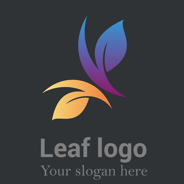 Icono vectorial de diseño de logotipo de hoja de alta calidad