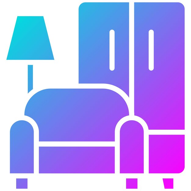 El icono vectorial de diseño de muebles se puede utilizar para el conjunto de iconos de Art and Craft Supplies