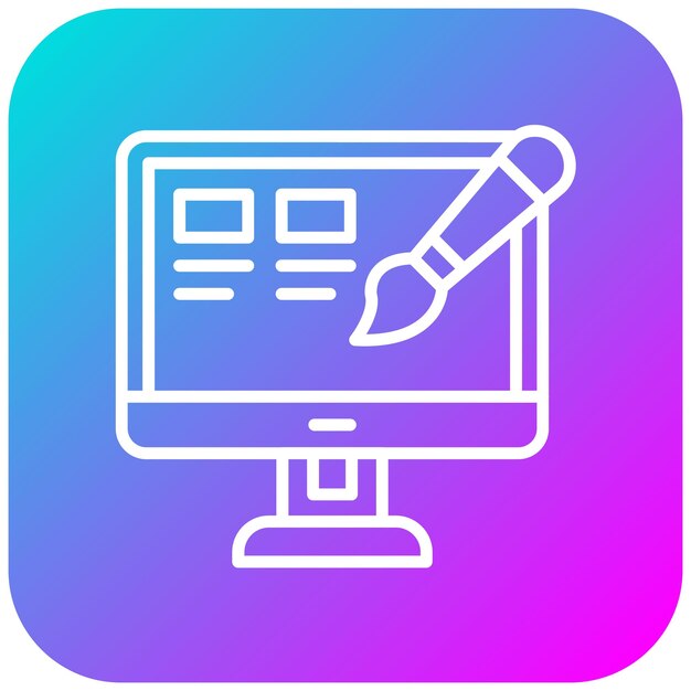El icono vectorial de diseño personalizado se puede utilizar para el conjunto de iconos de marketing web