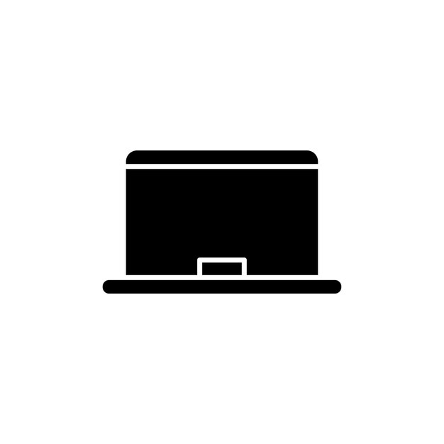 Icono vectorial de dispositivo portátil establecido en estilo de relleno y contorno en negro