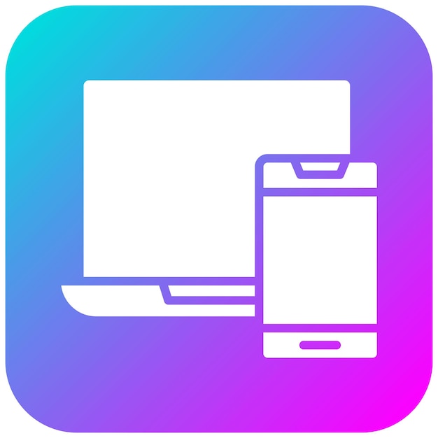 El icono vectorial de dispositivos se puede utilizar para el conjunto de icones de la interfaz de usuario móvil