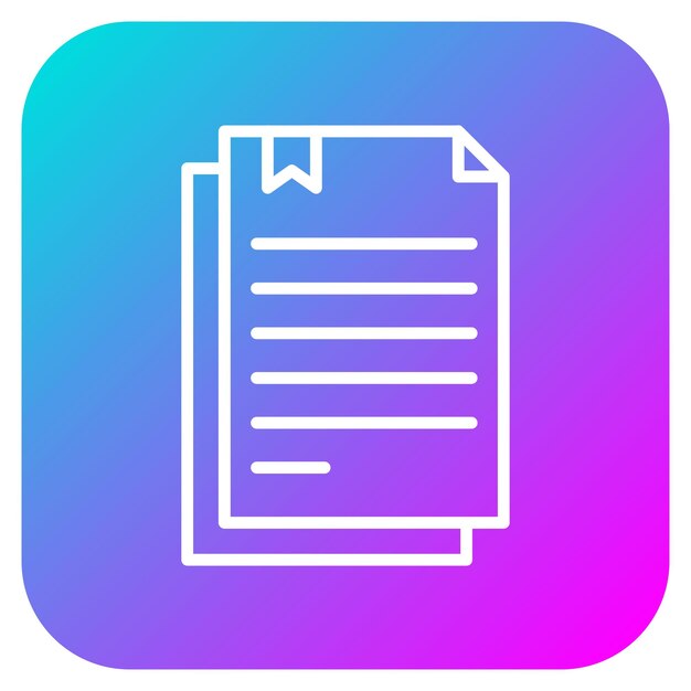 El icono vectorial de documentos se puede usar para el conjunto de iconos de Crimen y Ley