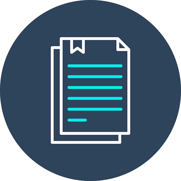 El icono vectorial de documentos se puede usar para el conjunto de iconos de Crimen y Ley