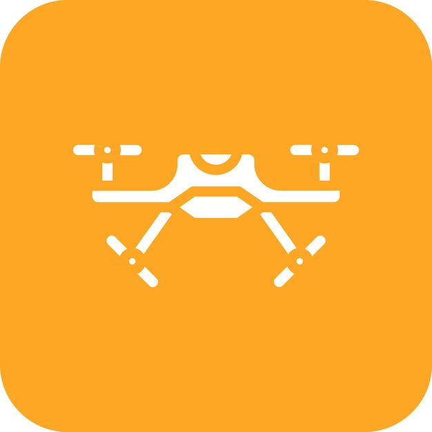 El icono vectorial de drones se puede usar para el conjunto de iconos de agricultura