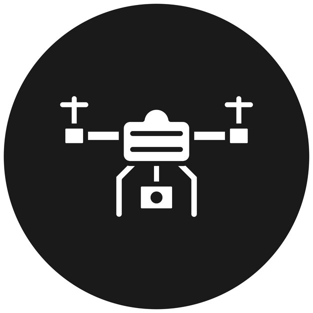 El icono vectorial de drones se puede usar para el conjunto de iconos de realidad virtual