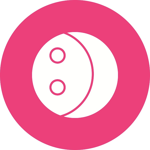 El icono vectorial del eclipse lunar se puede usar para el conjunto de iconos de tecnología espacial
