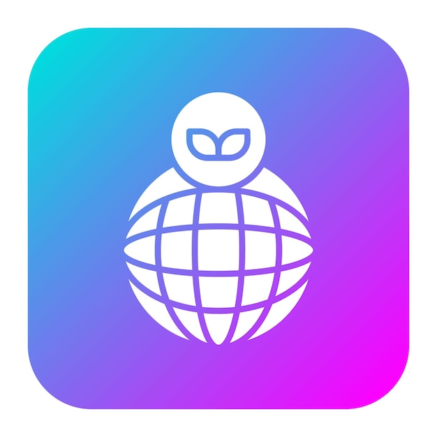 El icono vectorial Eco Earth se puede utilizar para el conjunto de iconos de energía sostenible