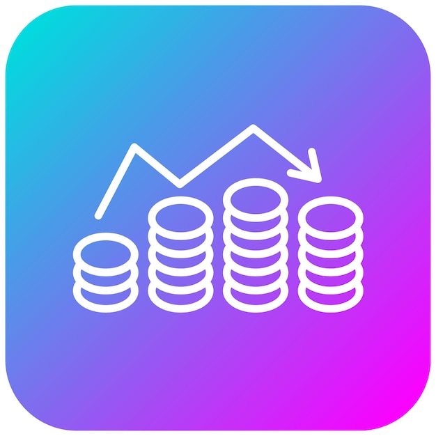 El icono vectorial de la economía en ascenso se puede utilizar para el conjunto de iconos de infografías