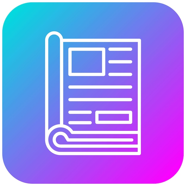 El icono vectorial editorial se puede usar para el conjunto de iconos de periodismo