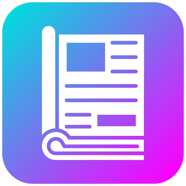 El icono vectorial editorial se puede usar para el conjunto de iconos de periodismo