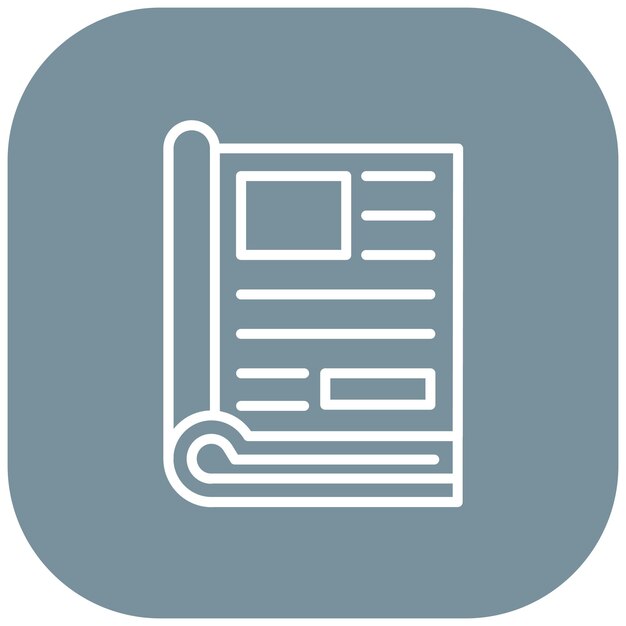 El icono vectorial editorial se puede usar para el conjunto de iconos de periodismo