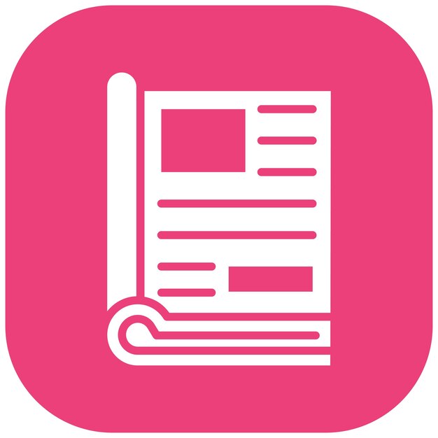 El icono vectorial editorial se puede usar para el conjunto de iconos de periodismo
