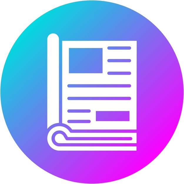 El icono vectorial editorial se puede usar para el conjunto de iconos de periodismo