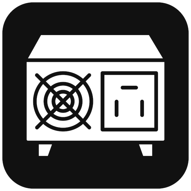 El icono vectorial de Electro Devices se puede utilizar para el conjunto de iconos de fabricación