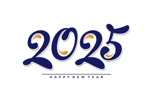 Icono vectorial del elemento de diseño del logotipo 2025 con concepto creativo y moderno