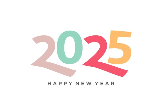 Icono vectorial del elemento de diseño del logotipo 2025 con concepto creativo y moderno