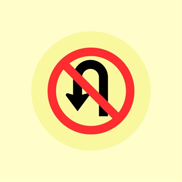 icono vectorial del elemento de señal de tráfico