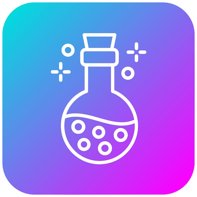 El icono vectorial del elixir se puede usar para el conjunto de iconos medievales